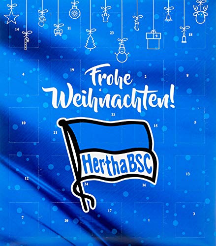 Riegelein Fußball Adventskalender Hertha BSC mit 25 Schokoladentalern + Gimmick, 1er Pack (1 x 200 g) von RIEGELEIN
