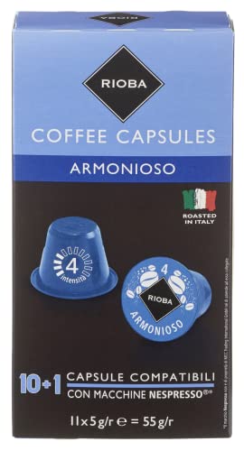 Rioba Kaffeekapseln Armonioso 11 Kapseln (55 g) von RIOBA