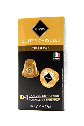 Rioba Kaffeekapseln Cremoso 11 Kapseln (55 g) von RIOBA