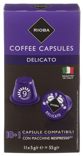Rioba Kaffeekapseln Delicato 11 Kapseln (55 g) von RIOBA