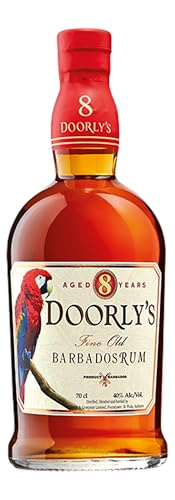 Doorly's | Barbados XO Premium Rum | 700 ml | 43% Vol. | In Olorosso Sherryfässern gereift| Aromen vom Eichenfass, braunem Zucker & Früchten | Mehrfach ausgezeichnet als Rum Producer of the year von Doorly's