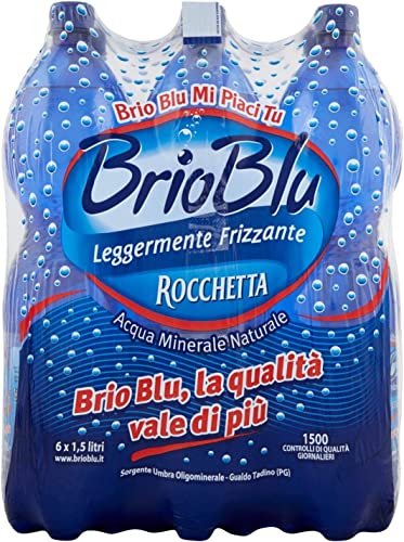 12x Rocchetta Brio Blu Acqua Minerale Naturale Leggermente Frizzante Natürliches Mineralwasser Leicht funkelnd 1,5Lt Italienisches Wasser 12x Rocchetta Brio Blu Acqua Minerale Naturale Leggermente Frizzante Natürliches Mineralwasser Leicht funkelnd 1,5Lt Italienisches Wasser von ROCCHETTA