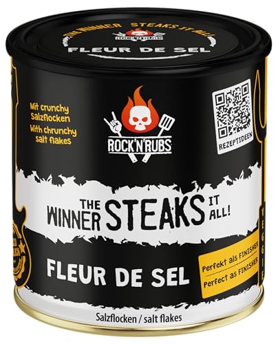 ROCK'N'RUBS Grillgewürz The Winner steaks it all - Fleur de Sel - BBQ Rub zum Grillen mit crunchy Salzflocken - 220 g ROCK'N'RUBS Grillgewürz The Winner steaks it all - Fleur de Sel - BBQ Rub zum Grillen mit crunchy Salzflocken - 220 g von ROCK`N RUBS
