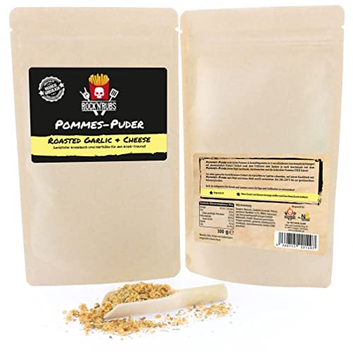 ROCK'N'RUBS Pommes-Puder Roasted Garlic & Cheese - Pommes-Gewürz mit geröstetem Knoblauch und Hartkäse - Vegetarisch, 100 g ROCK'N'RUBS Pommes-Puder Roasted Garlic & Cheese - Pommes-Gewürz mit geröstetem Knoblauch und Hartkäse - Vegetarisch, 100 g von ROCK`N RUBS