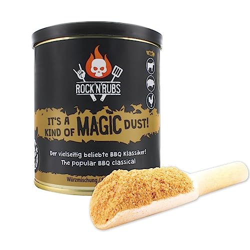 Rock'N'Rubs Magic Dust - BBQ Rub - rockige Gewürzzubereitung nicht nur zum Grillen, Seasoning-Mix mit Rosmarin, Paprika und Knoblauch, 170g von ROCK`N RUBS