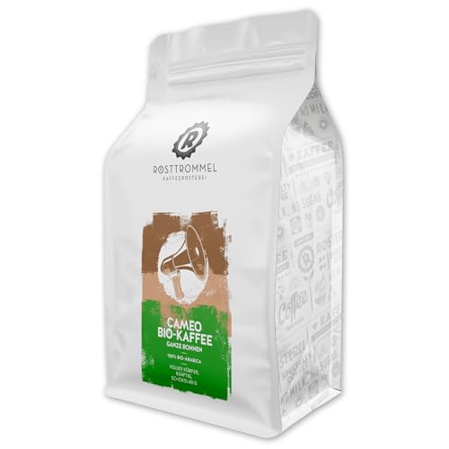 RÖSTTROMMEL Cameo, BIO-KAFFEE, Ganze Kaffee-Bohnen 1kg, 100% Arabica, Röstung 4/10, Honduras, Geschmack: Mittelkräftig - Schokolade - Nuss, nachhaltiger Spitzenkaffee, (DE-ÖKO-001) von ROESTTROMMEL KAFFEERÖSTEREI