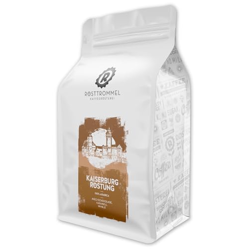 RÖSTTROMMEL Kaiserburg, KAFFEE, Ganze Kaffee-Bohnen 1kg, 100% Arabica, Röstung 4/10, Brasilien, Geschmack: Milchschokolade - Karamell - Vanille, nachhaltiger Spitzenkaffee, ausgezeichnete Kaffeefarm von ROESTTROMMEL KAFFEERÖSTEREI