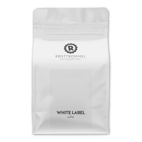 RÖSTTROMMEL WHITE LABEL - Special Blend KAFFEE, Ganze Kaffee-Bohnen 1kg, 100% Arabica, Röstung 4.5/10, Brasilien, Geschmack: mittelkräftig, Nuss, Schokolade RÖSTTROMMEL WHITE LABEL - Special Blend KAFFEE, Ganze Kaffee-Bohnen 1kg, 100% Arabica, Röstung 4.5/10, Brasilien, Geschmack: mittelkräftig, Nuss, Schokolade von ROESTTROMMEL KAFFEERÖSTEREI