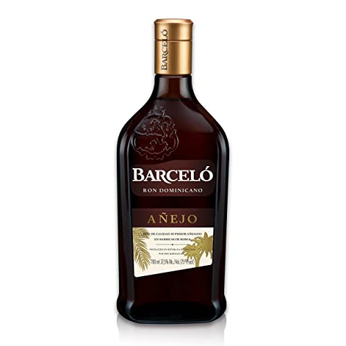 Ron Barceló Añejo Rum (1x0,7l) 37,5% vol - Feine Komposition außergewöhnlicher brauner Rumsorten, mit Aromen von Toffee, grüner Banane & weißem Pfeffer - Ideal für die Zubereitung von Cocktails von Ron Barceló