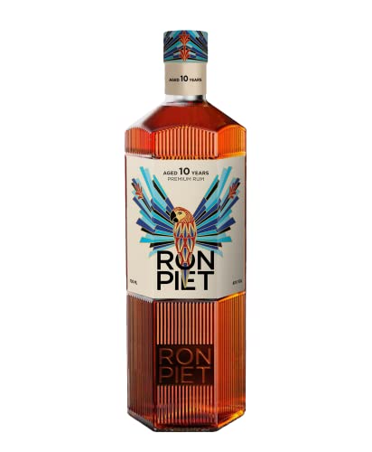 RON PIET PREMIUM RUM 10 Jahre|Single Barrel Rum gereift im Bourbonfass|Aus feinstem Rohzucker | Produziert in Panama,abgefüllt in eigener Manufaktur in Hamburg|Einzigartige Sechskant-Glasflasche|0,7L RON PIET PREMIUM RUM 10 Jahre|Single Barrel Rum gereift im Bourbonfass|Aus feinstem Rohzucker | Produziert in Panama,abgefüllt in eigener Manufaktur in Hamburg|Einzigartige Sechskant-Glasflasche|0,7L von RON PIET
