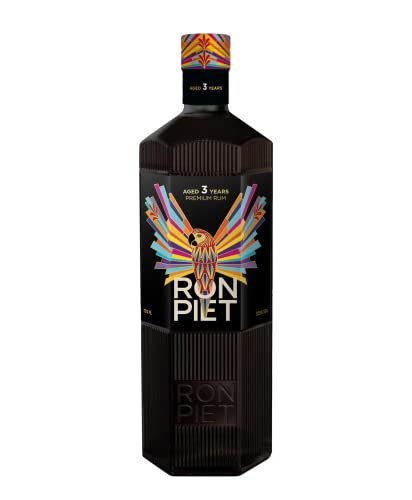RON PIET PREMIUM RUM 3 Jahre | Single Barrel Rum gereift im Bourbonfass | Aus feinstem Rohzucker | Produziert in Panama,abgefüllt in eigener Manufaktur in Hamburg | 0,7L von RON PIET