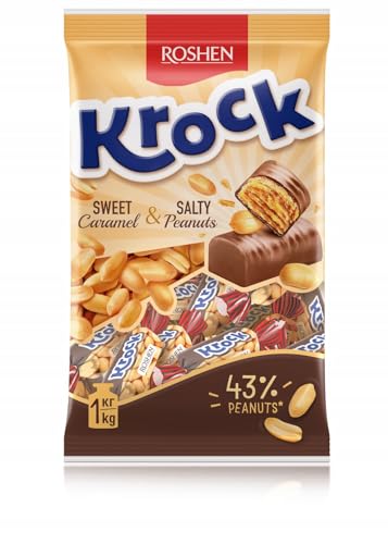 Roshen Bonbons "KROCK", mit Erdnüssen im Kakaoglasur Lose 1kg von ROSHEN