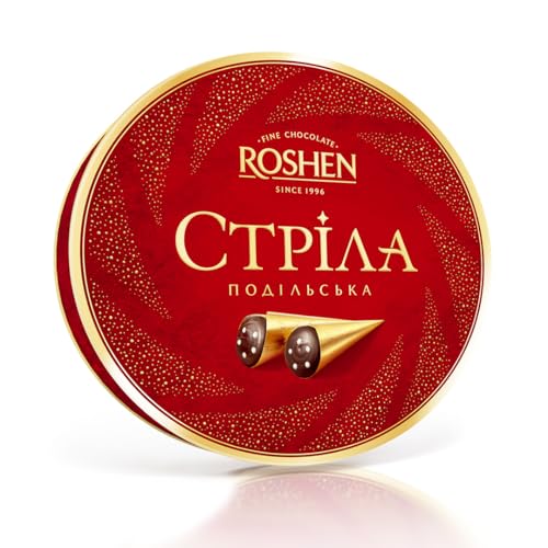 Roshen Strela Podolskaya Bonbon mit Schokolade glasiert Premium Geschenkbox 7.05oz/200 Gramm von ROSHEN