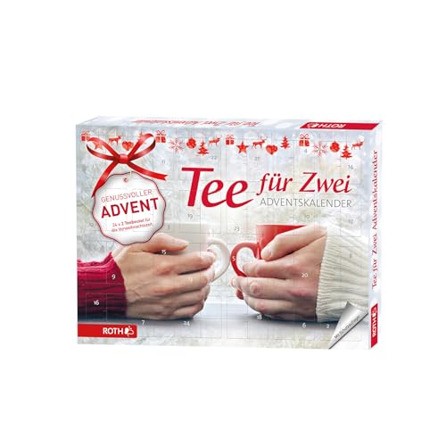 ROTH Tee Adventskalender für Zwei - 2x 24 beste Teesorten im Advent - nicht nur für Paare - als Geschenk mit Weihnachtstee von ROTH