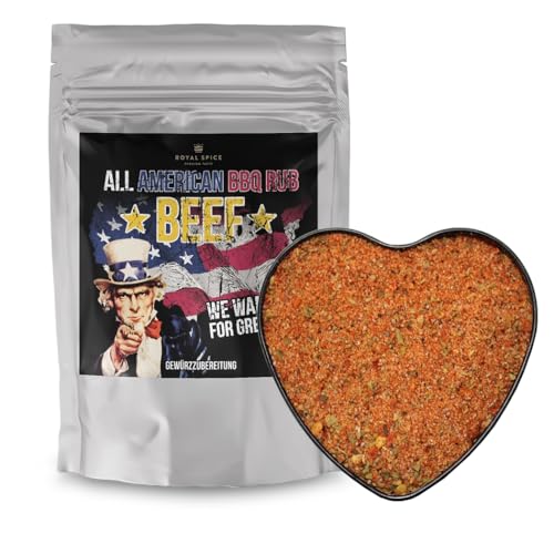 All American BBQ Beef 1kg - Für perfekt gegrilltes Beef - Authentisch Amerikanische Barbecue Trockenmarinade Für Unverwechselbaren Grillgenussk von ROYAL SPICE