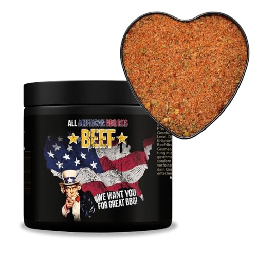 All American BBQ Beef 350g - Für perfekt gegrilltes Beef - Authentisch Amerikanische Barbecue Trockenmarinade Für Unverwechselbaren Grillgenuss All American BBQ Beef 350g - Für perfekt gegrilltes Beef - Authentisch Amerikanische Barbecue Trockenmarinade Für Unverwechselbaren Grillgenuss von ROYAL SPICE