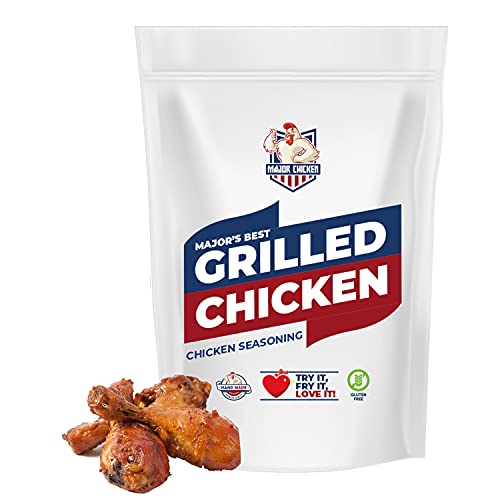 Major-Chicken - BEST GRILLED CHICKEN Gewürzpanade/Hähnchen Marinade 140g - Für goldbraunes, knuspriges und toll gewürztes ganzes Hähnchen wie vom Hähnchenwagen ganz ohne frittieren! von ROYAL SPICE bbq rubs & spices