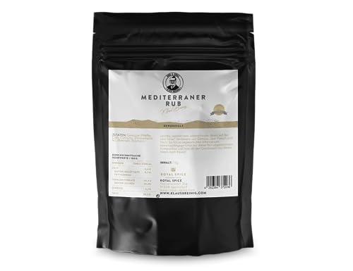 Mediterraner Rub von Grillweltmeister Klaus Breinig x Royal Spice Gewürze Finisher und Marinade für Gemüse, Fisch, Fleisch Veggi, vegane und vegetarische Greichte (1 Kg Beutel) von ROYAL SPICE