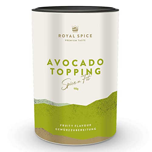 Royal Spice Avocado Topping 90g - Avocado Gewürz & Topping für Avocados, zum Würzen von Bowls & vegetarischen Gerichten oder zum Abschmecken einer leckeren Guacamole - Spice n Fit von ROYAL SPICE