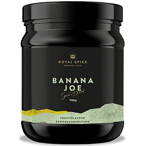 Royal Spice Banana Joe 700g - Intensiver Bananengeschmack & Perfekter Crunch dank knuspriger Bananenstückchen - Ideal für Curries, Schwein, Huhn, Pute, vegane Bowls & exotische Gerichte von ROYAL SPICE bbq rubs & spices