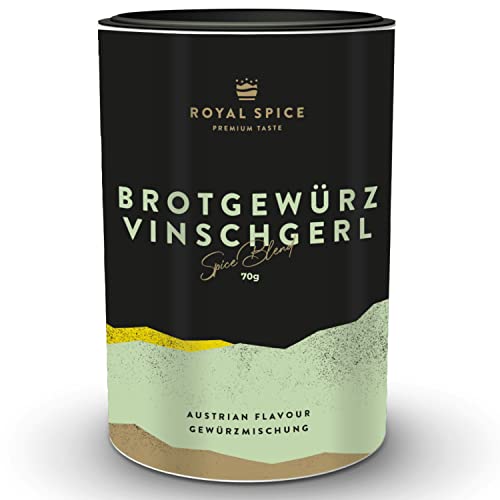 Royal Spice Brotgewürz Vinschgerl 70g - Grobe, rustikale & aromatische Brotgewürzmischung gemahlen - Für echte frische Südtiroler Vinschgerl/Vinschgauer Brot - Brot Backen Gewürz von ROYAL SPICE bbq rubs & spices