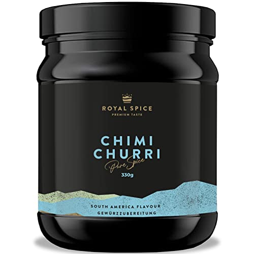 Royal Spice - Chimichurri Gewürzmischung 330g - DAS argentinische Chimichurri Gewürz für besten Fleischgenuss beim Grillen - Chimichurri Gewürz als Marinade, Dip, Sauce, Topping oder zum Würzen! von ROYAL SPICE