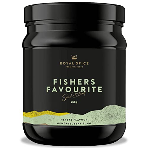 Royal Spice Fisher's Favourite 750g - Fisch Gewürzmischung für Fisch Filets mit und ohne Haut & ganze Fische - Speziell für Steckerlfisch, geräucherte Forelle oder ganze Doraden, Makrelen & Heringe von ROYAL SPICE
