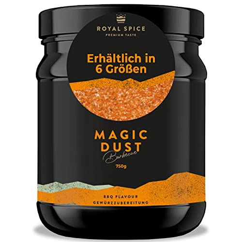 Royal Spice Magic Dust BBQ Rub Gewürzmischung 750g - Erster In Deutschland Hergestellter Magic Dust Rub Nach Dem Originalrezept Von Mike Mills - Verschiedene Größen erhältlich von ROYAL SPICE
