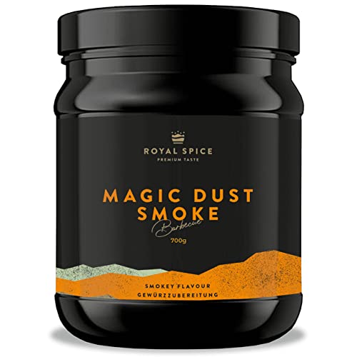 Royal Spice Magic Dust Smoke BBQ Rub - 700g Dose BBQ Gewürzmischung mit geräucherter Paprika und Rauch für unwiderstehlichen Geschmack zum Barbeque von ROYAL SPICE