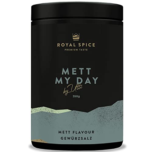 Royal Spice Mett my Day 350g - Mett Gewürz für frisches Mett oder als Gewürz zum Braten - Aromatische und authentische Würze - Mett Gewürzsalz und Mett Gewürzmischung Royal Spice Mett my Day 350g - Mett Gewürz für frisches Mett oder als Gewürz zum Braten - Aromatische und authentische Würze - Mett Gewürzsalz und Mett Gewürzmischung von ROYAL SPICE