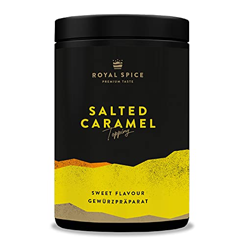 Royal Spice Salted Caramel Gewürz - 350g Dose - Gesalzener Karamell Gewürzmischung für Überragenden Nachtisch, Pancakes, Porridge & mehr von ROYAL SPICE