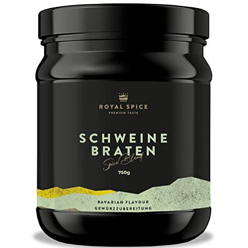 Royal Spice Schweinebraten und Haxen Gewürz 750g - Schweinebratengewürz mit deftig rustikalen & traditionellen Geschmack für den klassischen Braten, Schweinshaxen, Knusperbauch, Krustenbraten uvm. von ROYAL SPICE