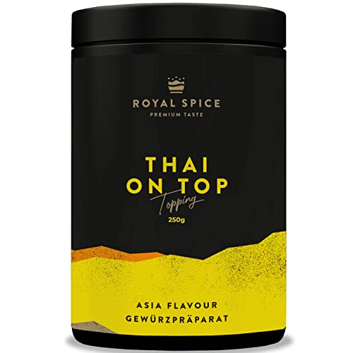 Royal Spice Thai on Top 250g - Asiatische Gewürzmischung mit asiatischen Aromen & intensivem Crunch - Perfektes Topping Asia Gewürz als Wok Gewürz und für Reis, Sushi, Gemüse & Thunfisch Royal Spice Thai on Top 250g - Asiatische Gewürzmischung mit asiatischen Aromen & intensivem Crunch - Perfektes Topping Asia Gewürz als Wok Gewürz und für Reis, Sushi, Gemüse & Thunfisch von ROYAL SPICE