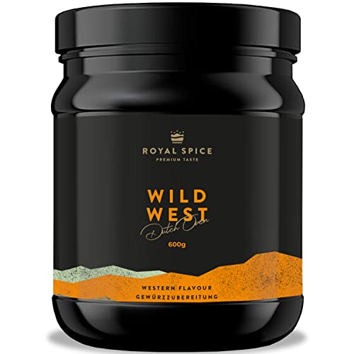 Royal Spice Wild West Dutch Oven Gewürze 600g - Intensiv-aromatische Dutch Oven Gewürzmischung für Schmorgerichte aller Art - Ideal auch für traditionelle Gerichte aus dem Kochtopf & BBQ von ROYAL SPICE