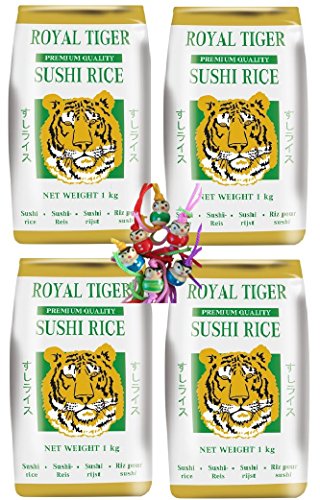 4er Pack - Royal Tiger - Sushi Reis 4 x 1kg Premium Quality Sushi Rice von ROYAL TIGER