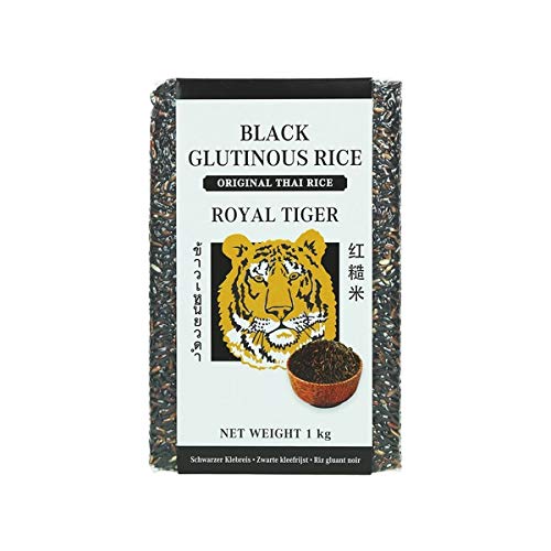 Royal Tiger- 1 Kg Schwarzer Klebreis, Original Thailändischer Reis Royal Tiger- 1 Kg Schwarzer Klebreis, Original Thailändischer Reis von ROYAL TIGER