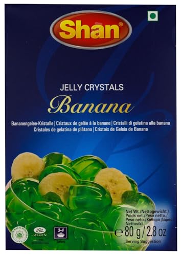 Shan - Bananen Glee 80gr Backmischung für Bananen-Wackelpudding Götterspeise Shan - Bananen Glee 80gr Backmischung für Bananen-Wackelpudding Götterspeise von ROYALE