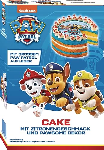 RUF x PAW Patrol Kuchen Backmischung mit Zitronen-Geschmack, für eine bunte Torte inkl. PAWfect Dekor und großem PAW Patrol Oblaten-Aufleger, 1 x 307g RUF x PAW Patrol Kuchen Backmischung mit Zitronen-Geschmack, für eine bunte Torte inkl. PAWfect Dekor und großem PAW Patrol Oblaten-Aufleger, 1 x 307g von RUF