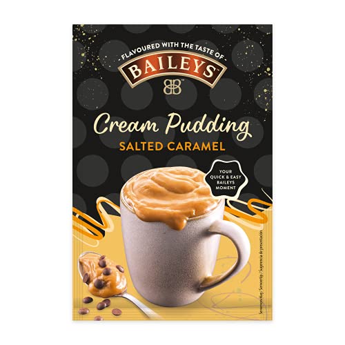 Baileys Cream Pudding Caramel, alkoholfrei, unverwechselbarer Original Baileys Geschmack, praktisches Dessert aus der Tasse ohne Kochen, 1x59g Beutel von RUF