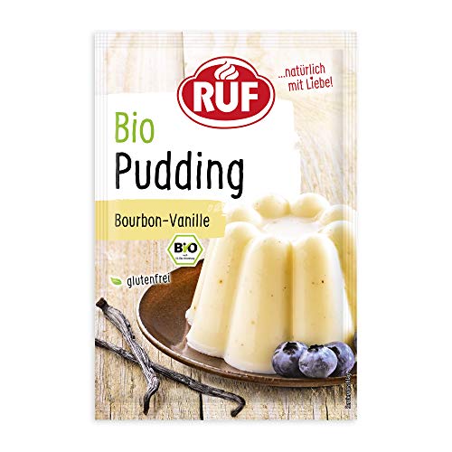 RUF Bio Pudding Bourbon-Vanille, Puddingpulver mit Vanillearoma aus kontrolliert biologischem Anbau, glutenfrei, vegan, 2er Pack (2 x 40g) RUF Bio Pudding Bourbon-Vanille, Puddingpulver mit Vanillearoma aus kontrolliert biologischem Anbau, glutenfrei, vegan, 2er Pack (2 x 40g) von RUF