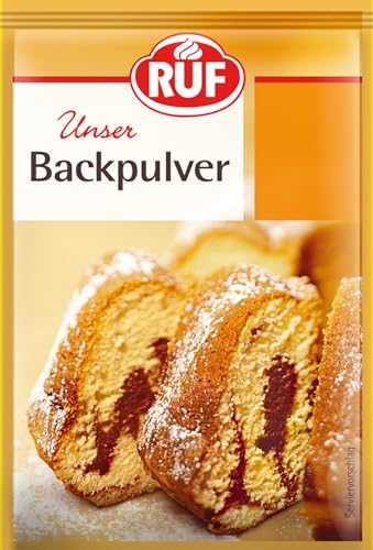 RUF Backpulver, Backtriebmittel für Kuchen, Brötchen, Waffeln und Plätzchen, Abflussreiniger natürlich, Haushaltsmittel zur Reinigung, glutenfrei und vegan, 6x15g RUF Backpulver, Backtriebmittel für Kuchen, Brötchen, Waffeln und Plätzchen, Abflussreiniger natürlich, Haushaltsmittel zur Reinigung, glutenfrei und vegan, 6x15g von RUF