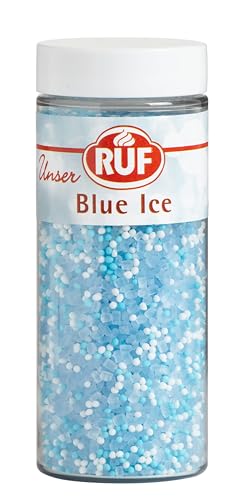 RUF Blue Ice Dekor, Schneeflocken Tortendeko, essbare Zucker-Perlen in eisblau & weiß, zum Verzieren von Torten, Cupcakes Deko RUF Blue Ice Dekor, Schneeflocken Tortendeko, essbare Zucker-Perlen in eisblau & weiß, zum Verzieren von Torten, Cupcakes Deko von RUF