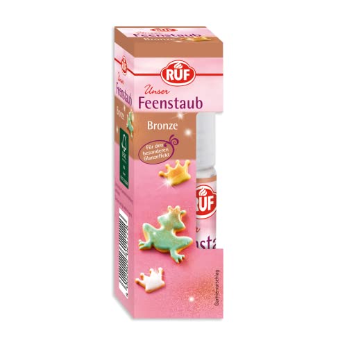 RUF Feenstaub, essbarer Glitzer zum Sprühen, Glitter essbar, Glitzerpulver verleiht Getränken, Gebäck und Pralinen zauberhaften Glanz, 1 x 10g RUF Feenstaub, essbarer Glitzer zum Sprühen, Glitter essbar, Glitzerpulver verleiht Getränken, Gebäck und Pralinen zauberhaften Glanz, 1 x 10g von RUF
