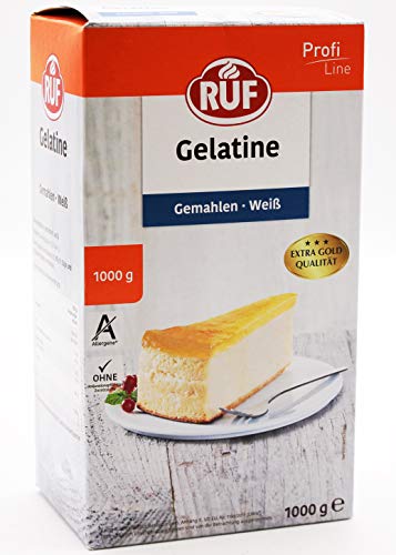 RUF Gelantine gemahlen weiß, 5er Pack (5 x 1 Kg) von RUF