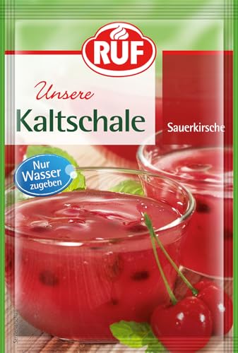 RUF Kaltschale Sauerkirsche, fruchtig erfrischende Nachspeise mit gefriergetrockneten Früchten und Sauerkirsch-Geschmack, glutenfrei, vegan RUF Kaltschale Sauerkirsche, fruchtig erfrischende Nachspeise mit gefriergetrockneten Früchten und Sauerkirsch-Geschmack, glutenfrei, vegan von RUF