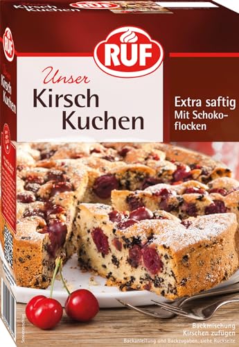 RUF Kirschkuchen, Backmischung für einen saftigen Rührkuchen mit Früchten und Schokoflocken RUF Kirschkuchen, Backmischung für einen saftigen Rührkuchen mit Früchten und Schokoflocken von RUF