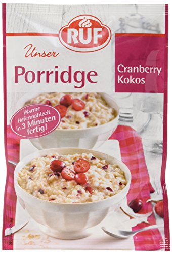 RUF Porridge Cranberry Kokos 13er Pack (13 x 65g) von RUF