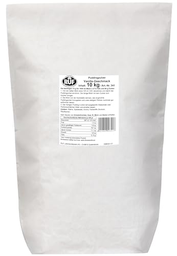 RUF Pudding Vanille 10kg Puddingpulver mit Vanillegeschmack, nur mit Milch und Zucker aufkochen, Großgebinde, glutenfrei, ohne Allergene RUF Pudding Vanille 10kg Puddingpulver mit Vanillegeschmack, nur mit Milch und Zucker aufkochen, Großgebinde, glutenfrei, ohne Allergene von RUF