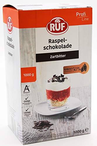 RUF Raspelschokolade Zartbitter, 5er Pack (5 x 1 kg) von RUF