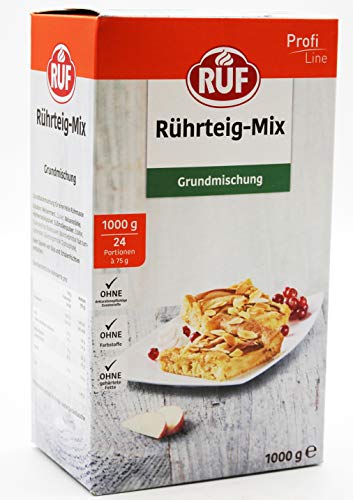 RUF Rührteig-Mix Grundmischung, 10er Pack (10 x 1 kg) von RUF